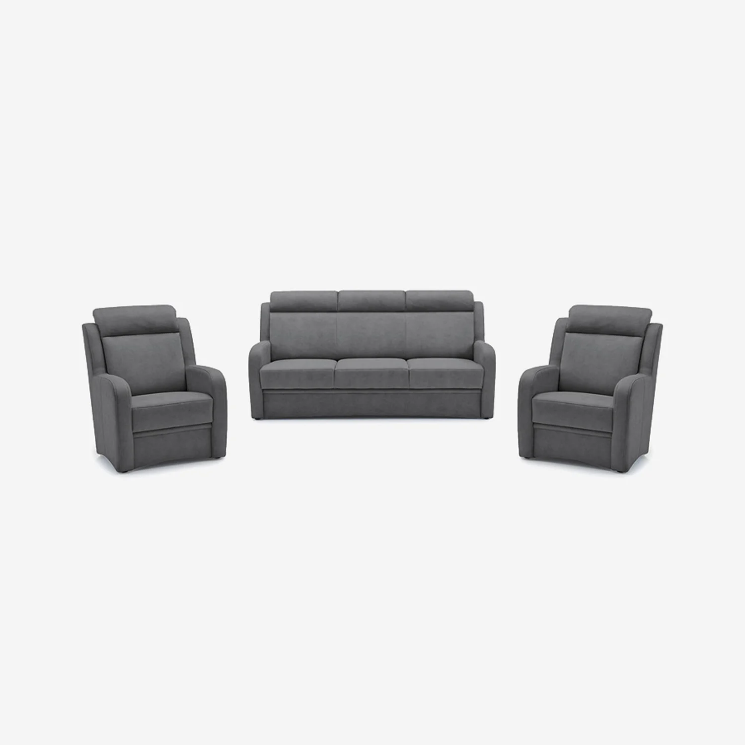 3-teiliges Sofa-Set Varese Anthrazit