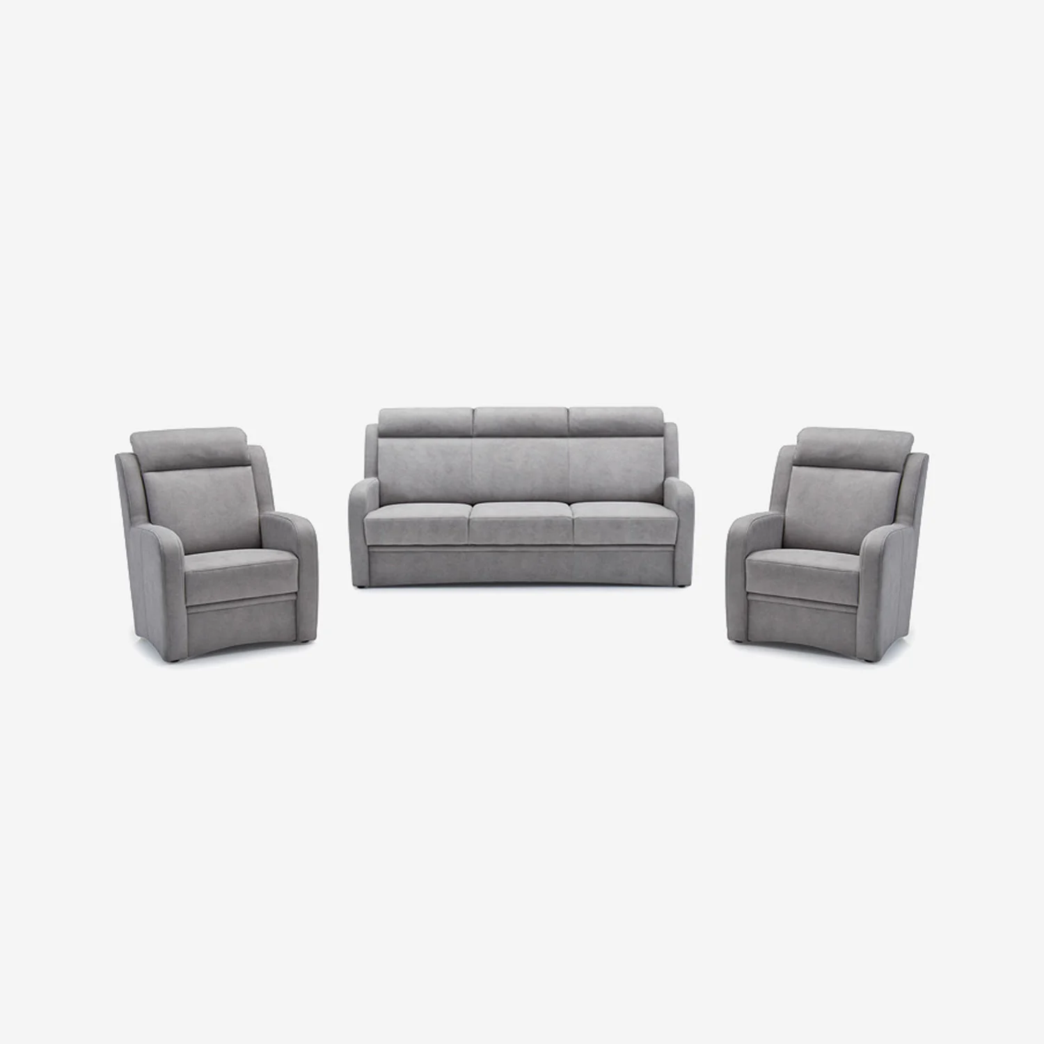 3-teiliges Sofa-Set Varese Silber
