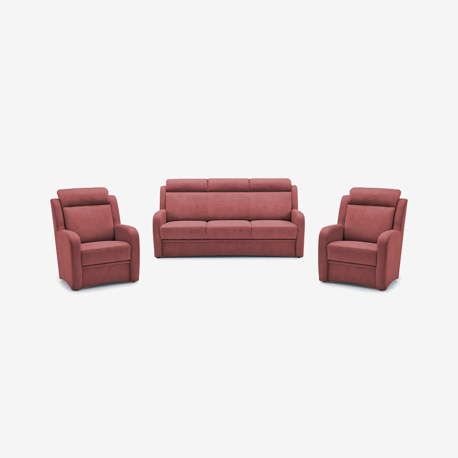 3-teiliges Sofa-Set Varese Red