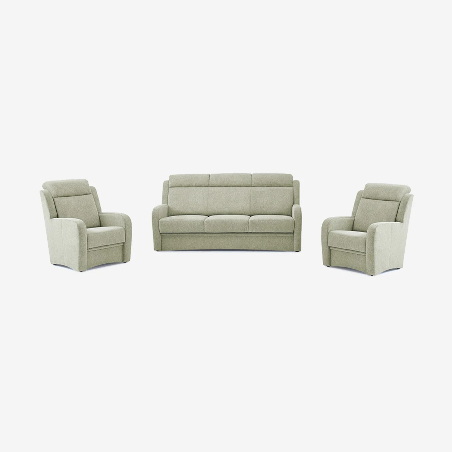 3-teiliges Sofa-Set Varese Lind