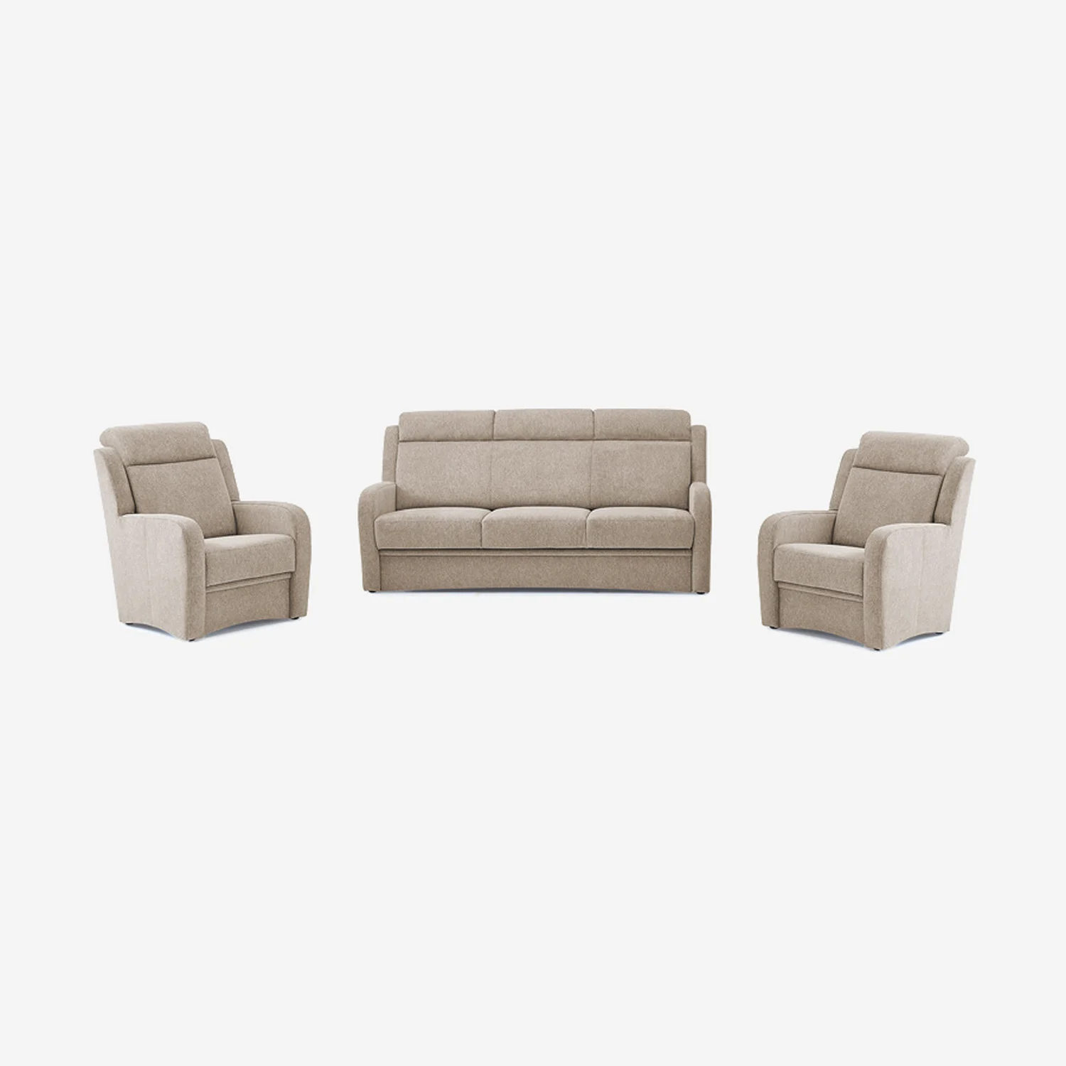 3-teiliges Sofa-Set Varese Stone II