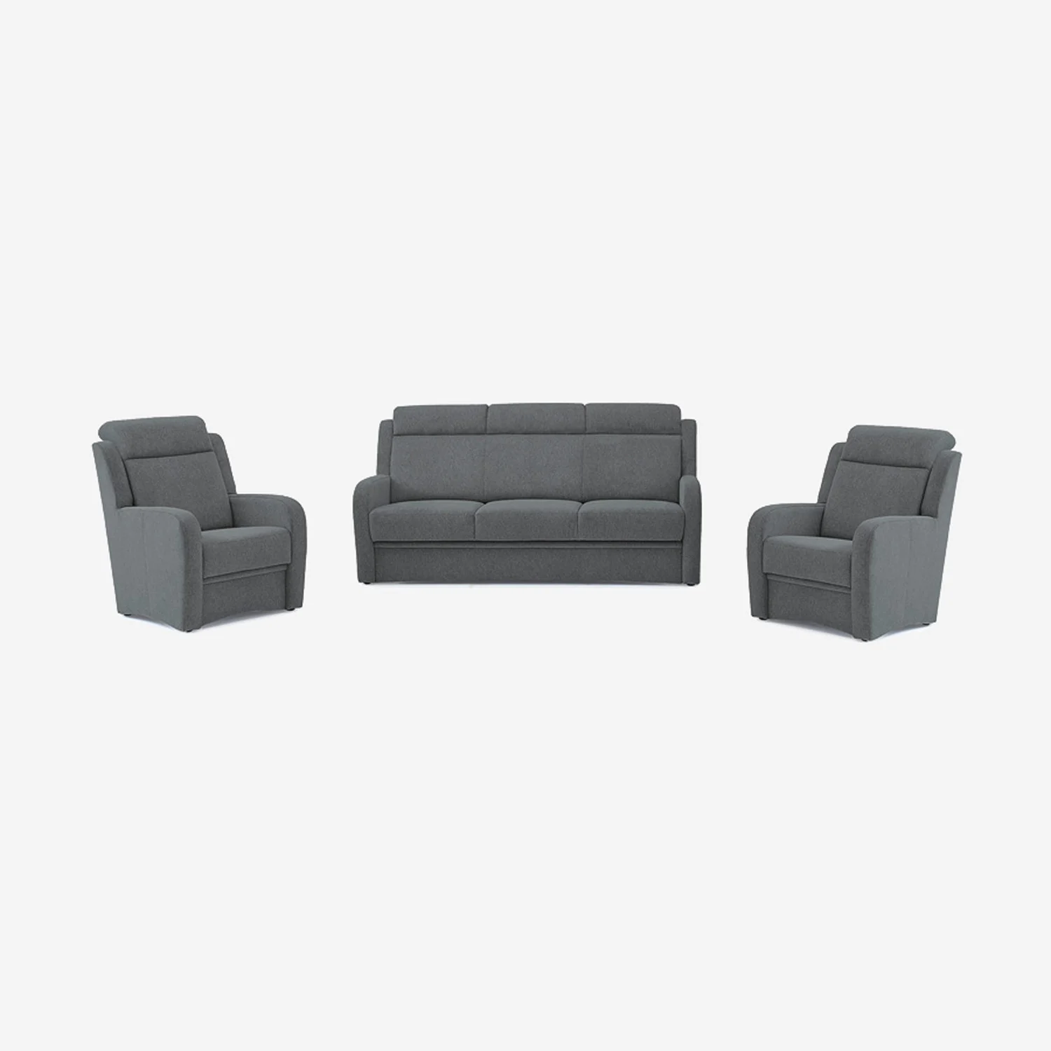 3-teiliges Sofa-Set Varese Anthrazit II
