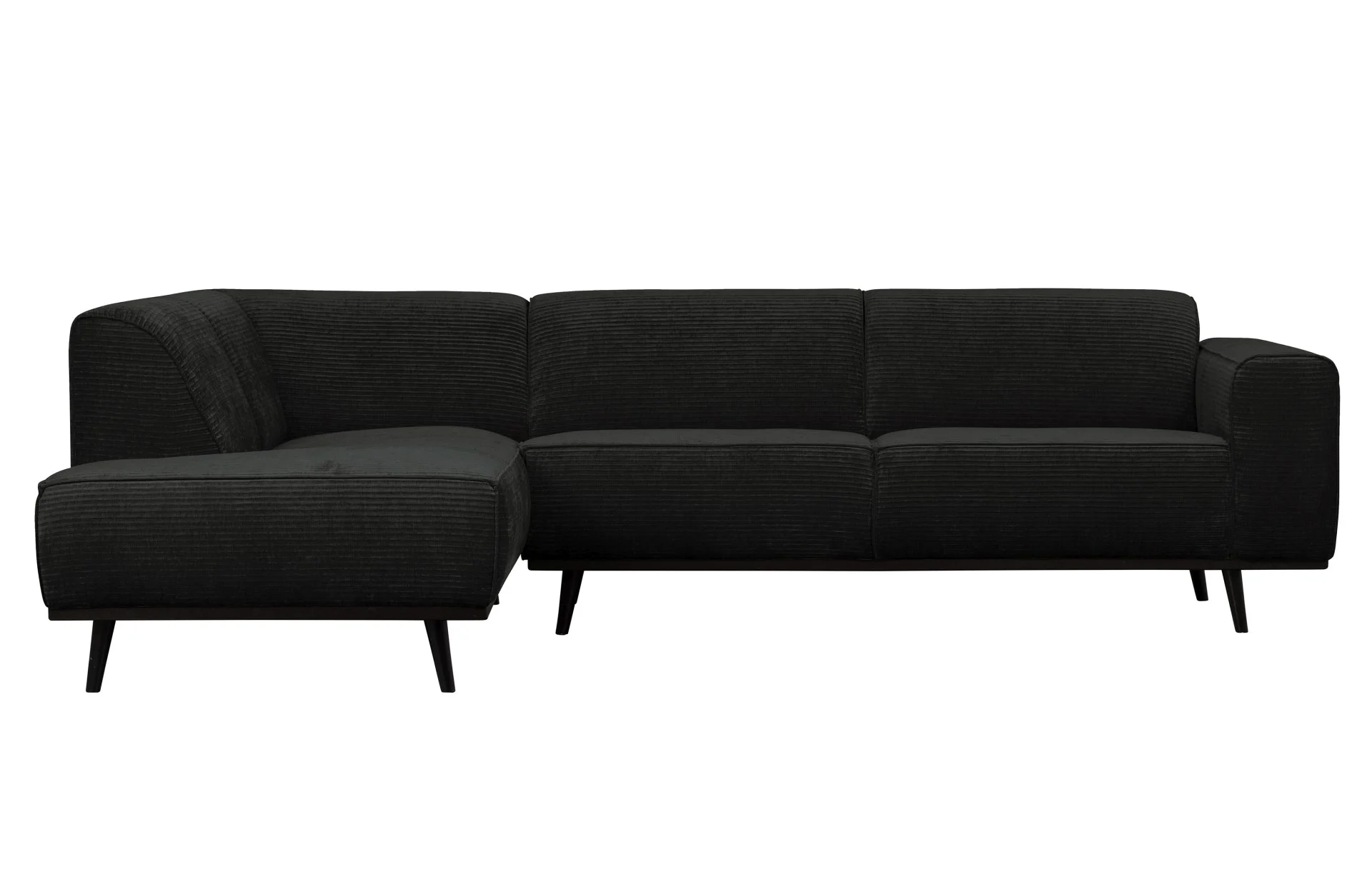 Ecksofa Statement Jacquard-Stoff, modern und bequem, links, graphit, für 4–5 Personen