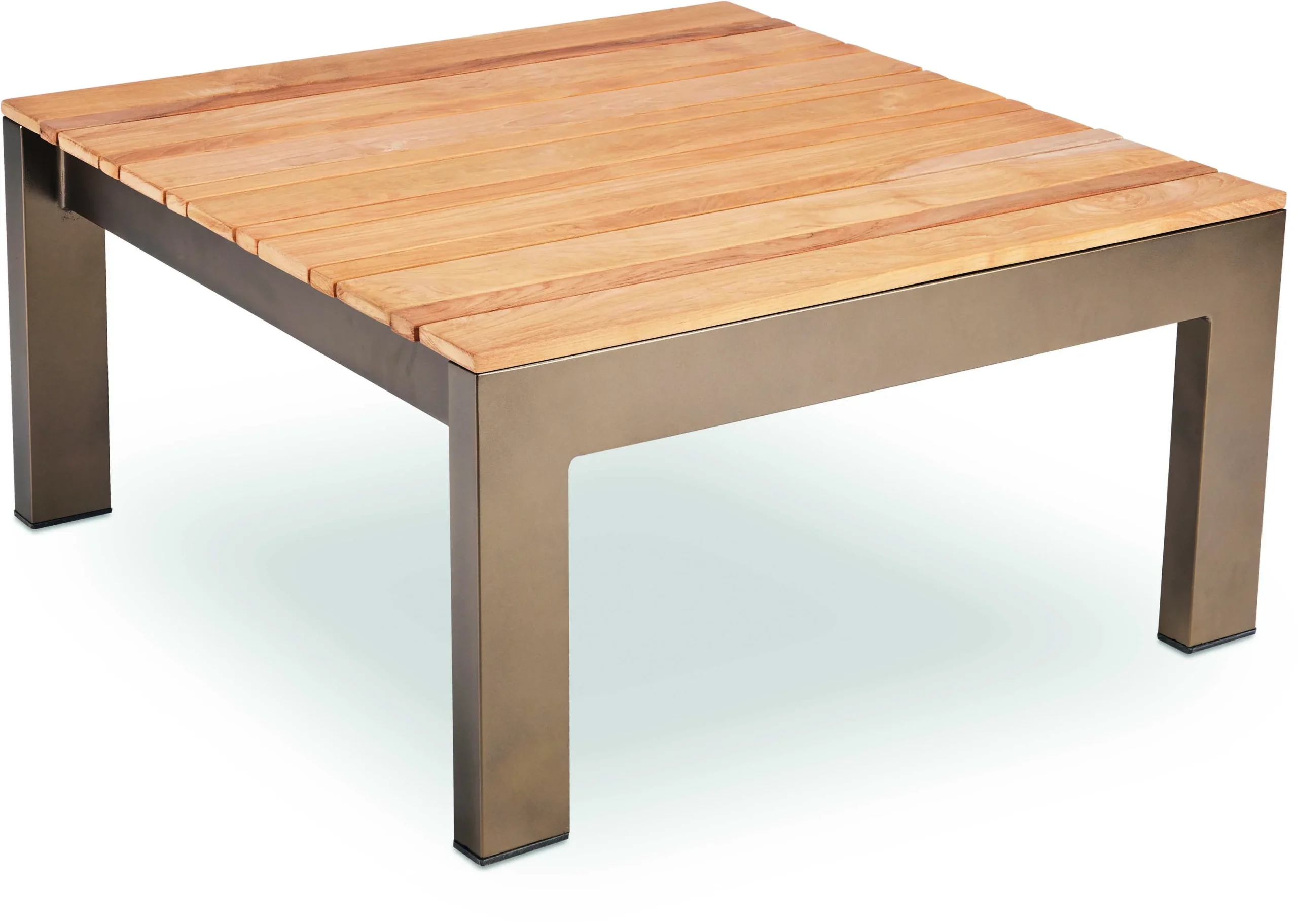 Stern Ära LUC Lounge-Tisch Aluminium/Teak Sand matt 80x80 cm