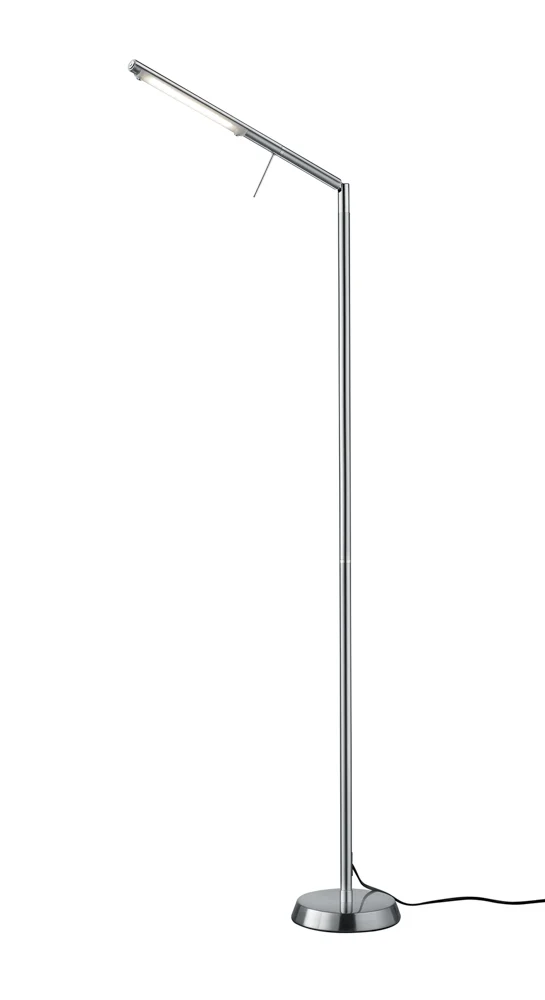 Trio Filigran Stehleuchte Metall/Glas Nickel matt/Weiß Sensordimmer
