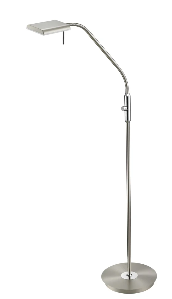 Trio Bergamo Stehleuchte LED Metall/Glas weiß Sensordimmer