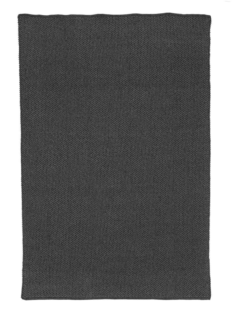 Outdoor-Teppich Daya Kunststoff, modern rechteckig, dunkelgrau 200x300 cm, pflegeleicht
