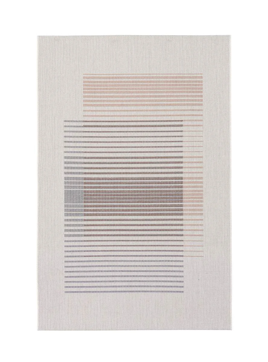 Outdoor-Teppich Kino aus Mischgewebe, modern, beige blau, 160x230 cm, rechteckig