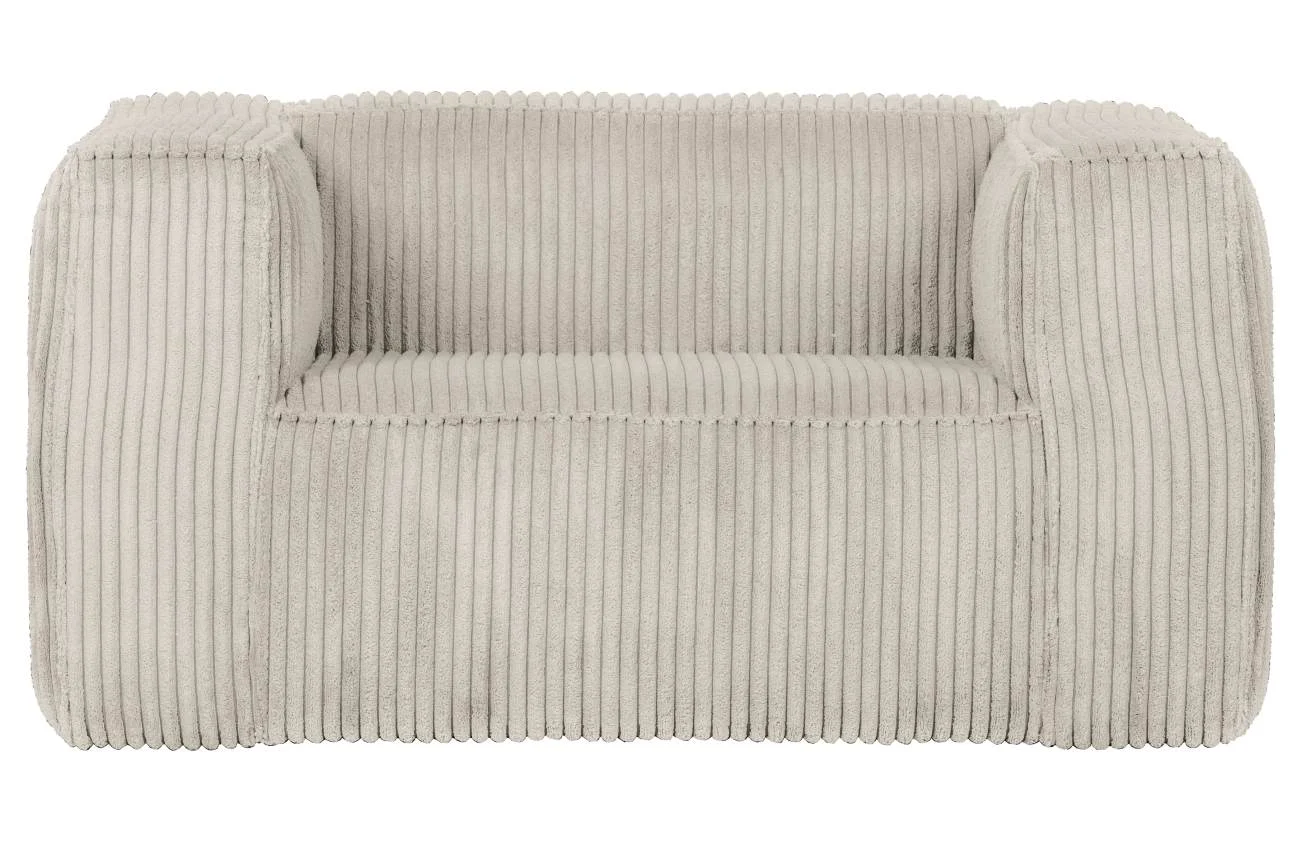 Sessel Bean mit Cordbezug, weicher Rippenstoff, modern, Natur, gepolstert für dein Wohnzimmer - Woood