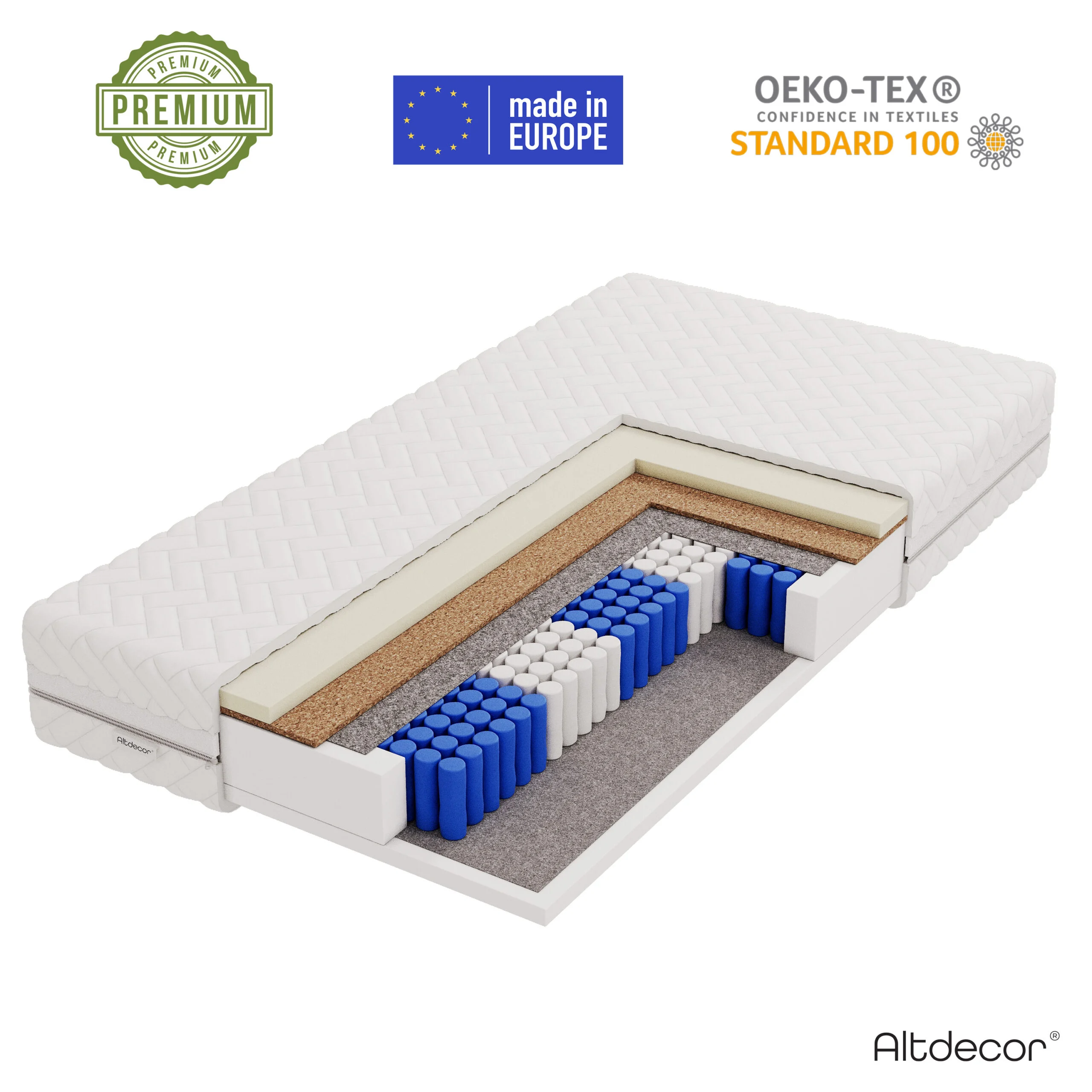 Taschenfederkernmatratze LAVELA 100x200 cm - Altdecor
