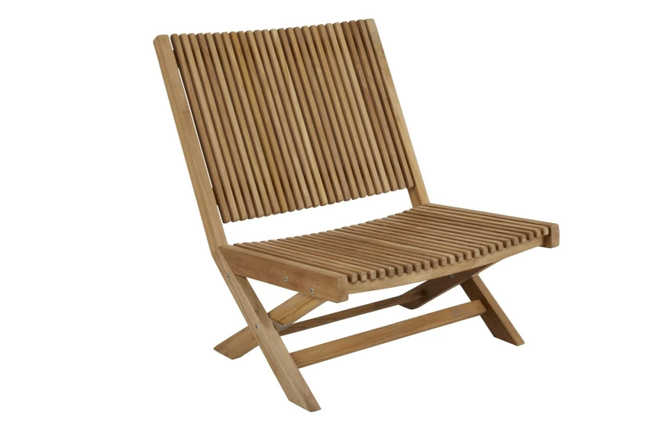 Gartensessel Julita aus Teakholz, klassisch, natur, robust für den Outdoor-Bereich