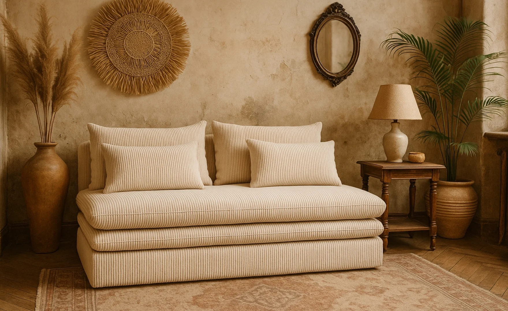 Schlafsofa Nelia im Cordstoff Poso – modern, kompakt und mit Schlaffunktion