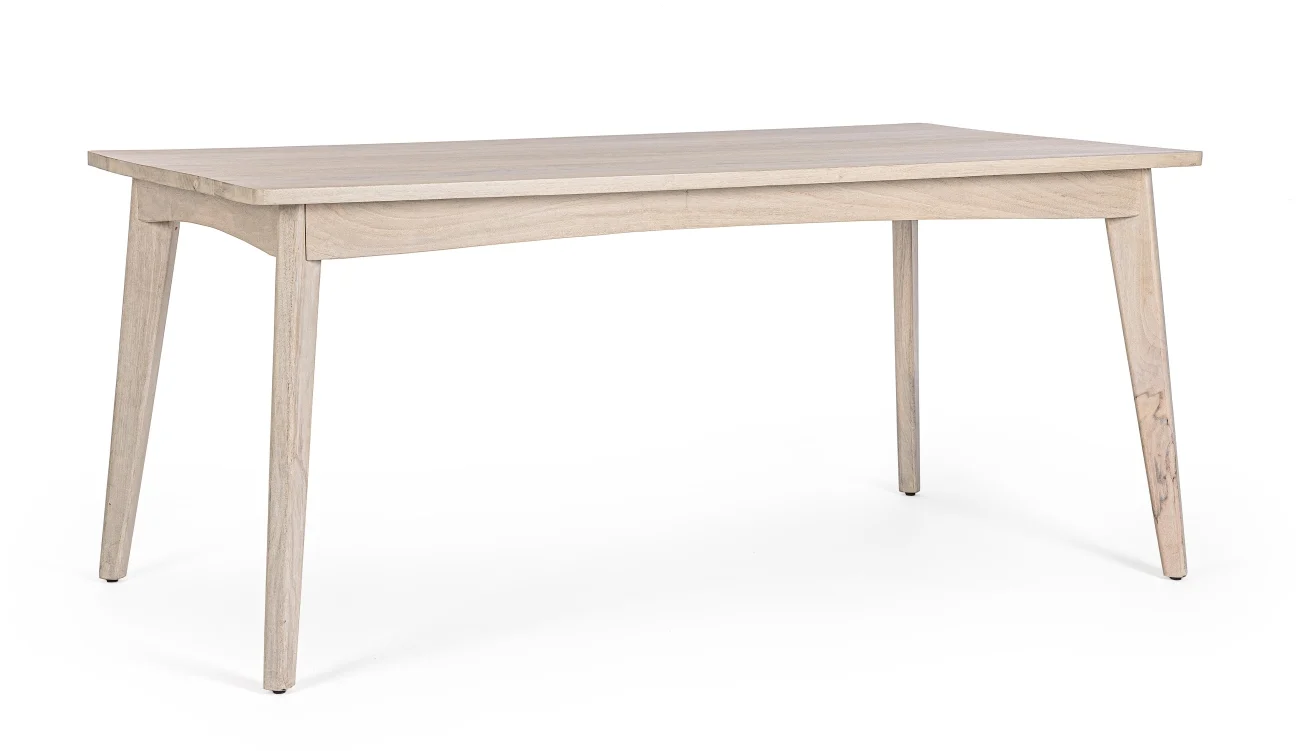Esstisch Sahana aus Mangoholz, modern skandinavisch, natur, 173x90 cm, für 4–6 Personen - Bizzotto