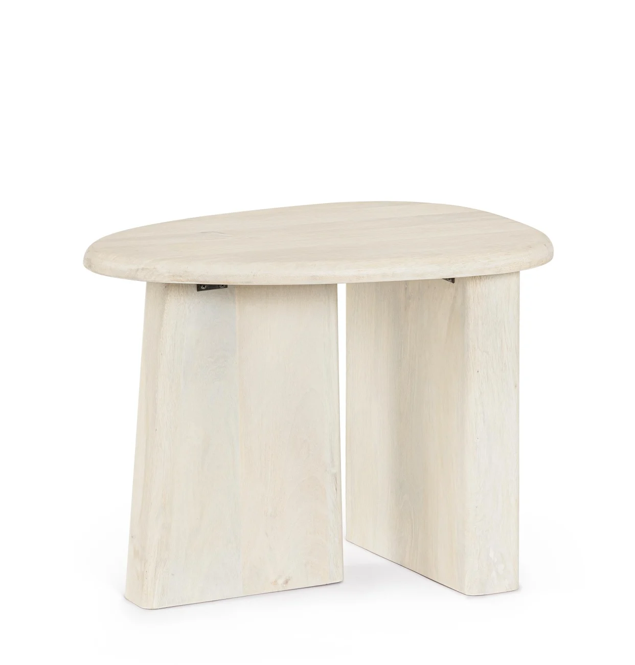 Couchtisch Zacatecas aus Mangoholz, organisches Design, creme, modern für dein Wohnzimmer - Bizzotto