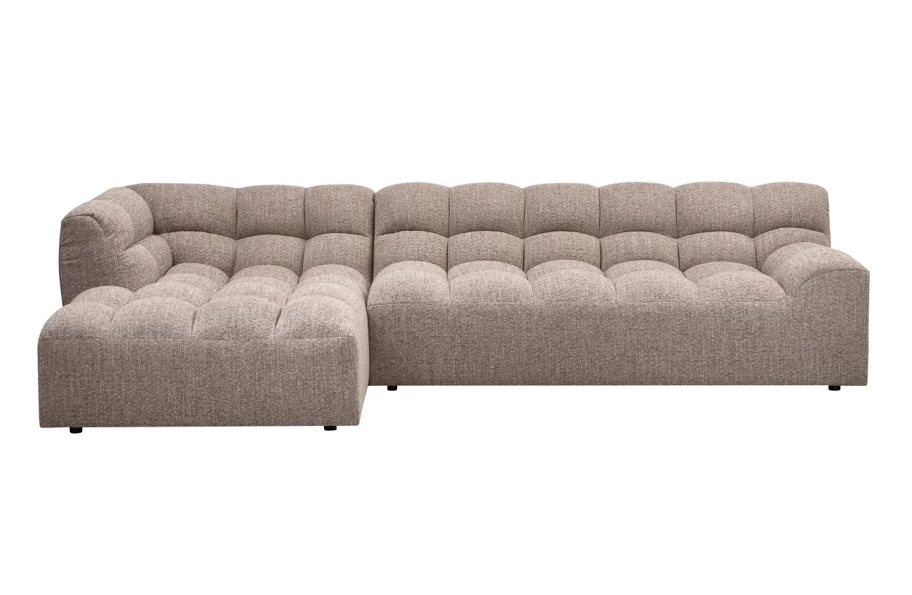 Ecksofa Chaiselongue Allure, Melange-Stoff links, modern, beige, weiche Polsterung