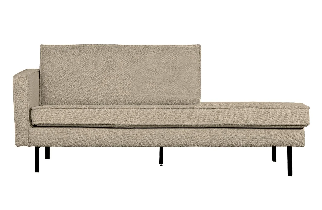 Daybed Rodeo Bouclé-Stoff, modern linksseitig, beige, elegantes Design für Dein Zuhause