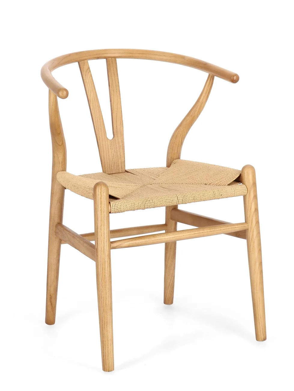 Esszimmerstuhl Artas aus Ulmenholz, klassischer Landhausstil, naturfarben, ungepolstert - Bizzotto
