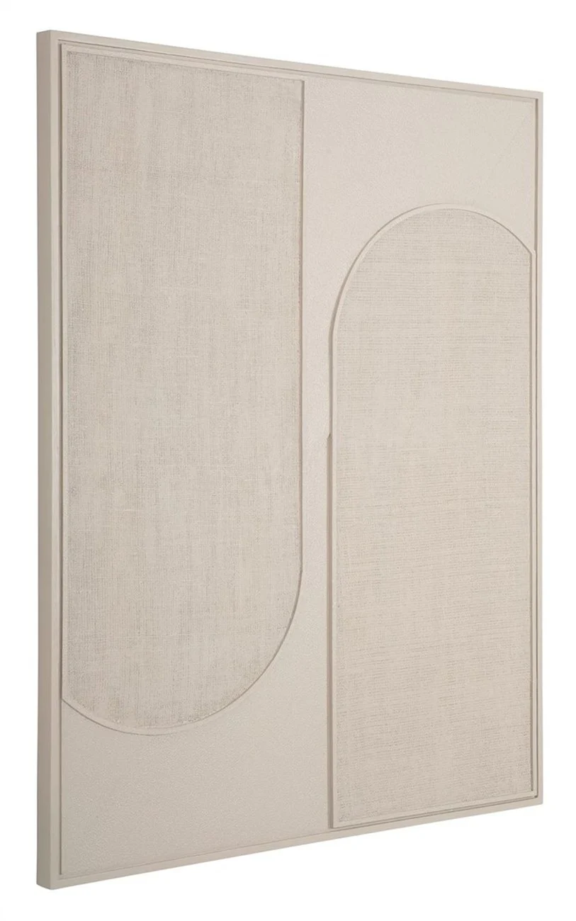 Wandpaneel Elyn aus Holz, modernes Design, beige und creme, Large, für Dein Zuhause - Must Living