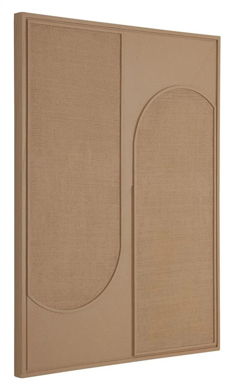 Wandpaneel Elyn aus Holz, modernes Design, Braun, Small, für stilvolle Wandgestaltung indoor - Must Living