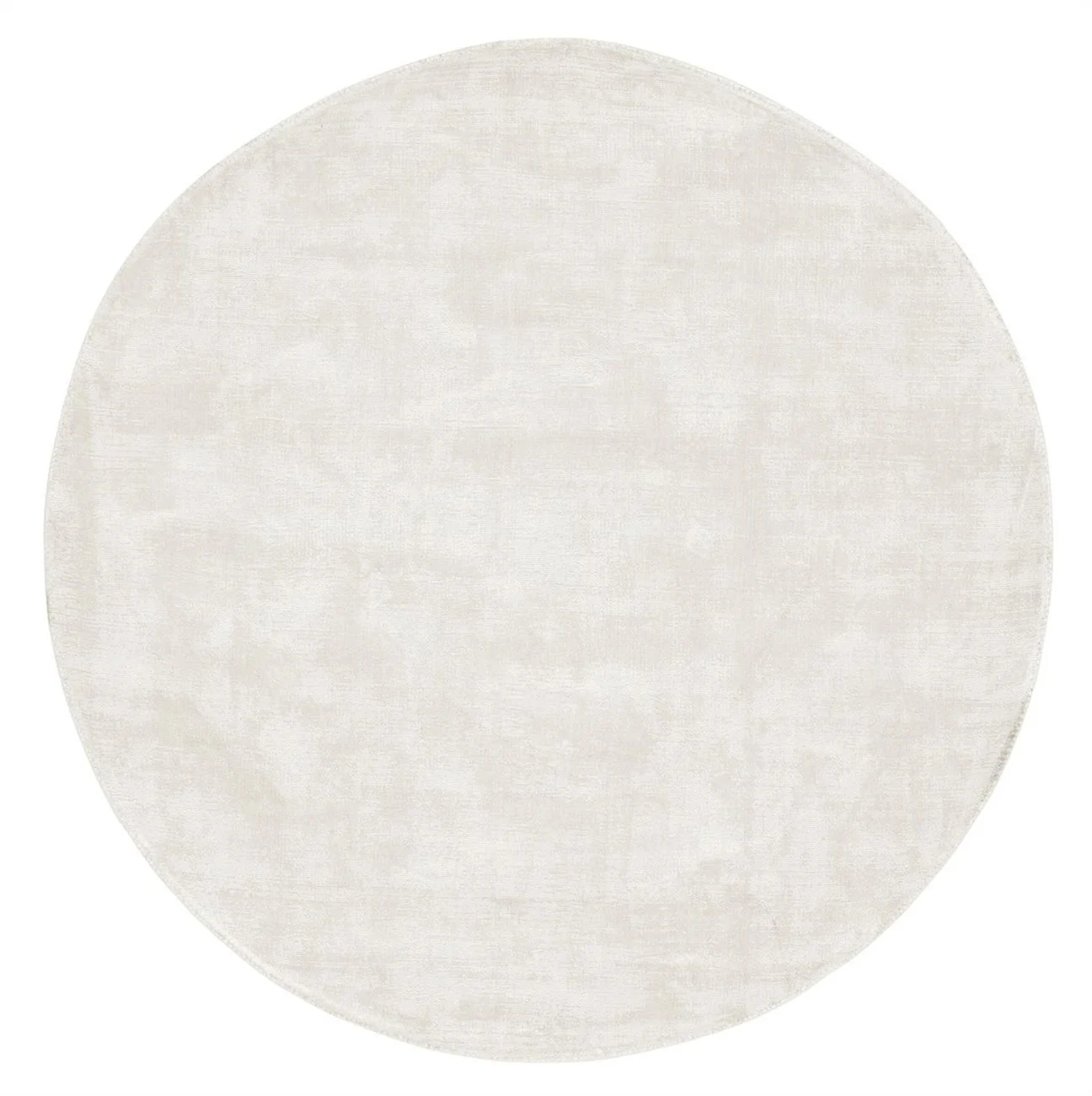 Teppich La Belle rund aus Viskose, modernes Design, sandfarben, Ø 250 cm - Must Living