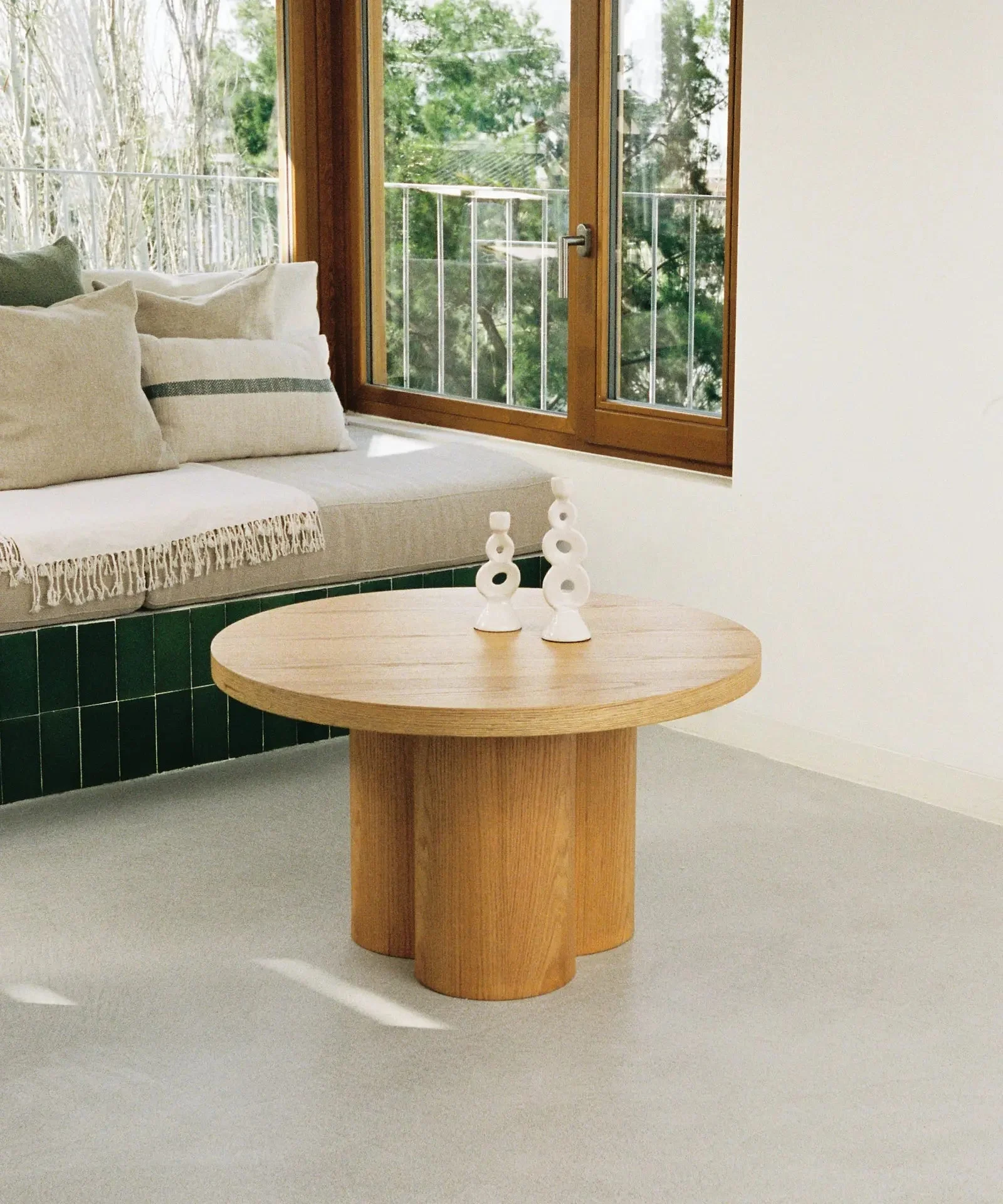 Runder Couchtisch aus Holz Odette (80 cm) - Northdeco