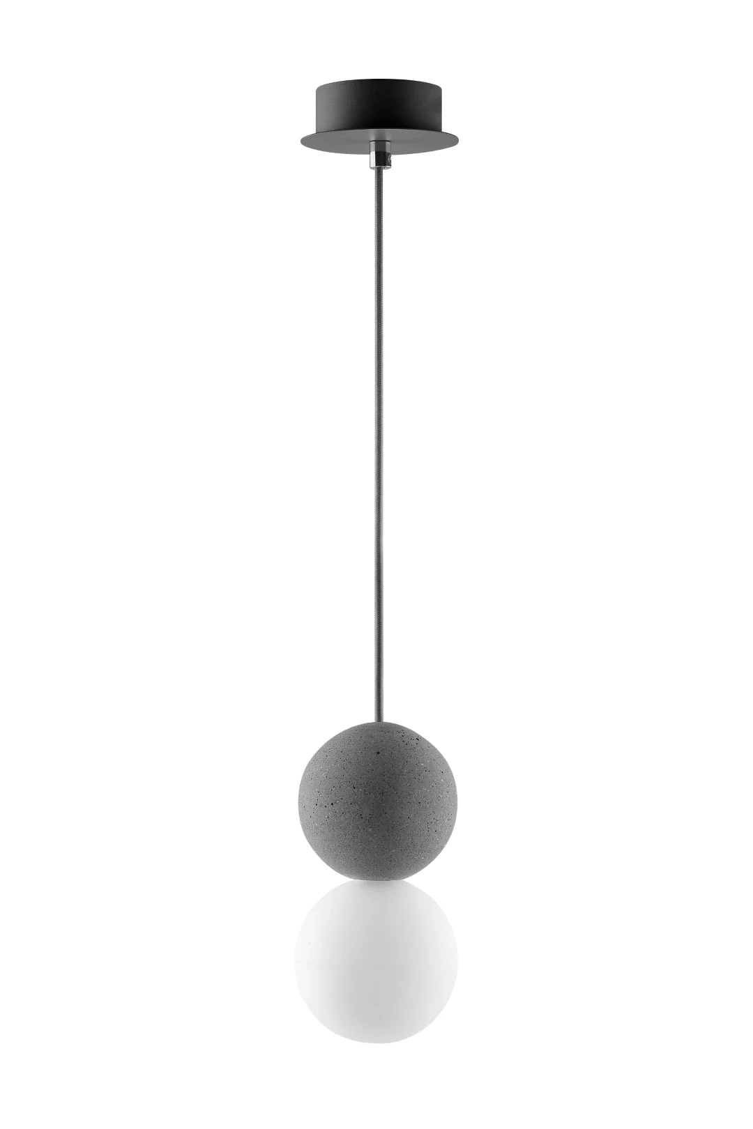 Moon Pendelleuchte Ø 10cm, Grau - FASMAS