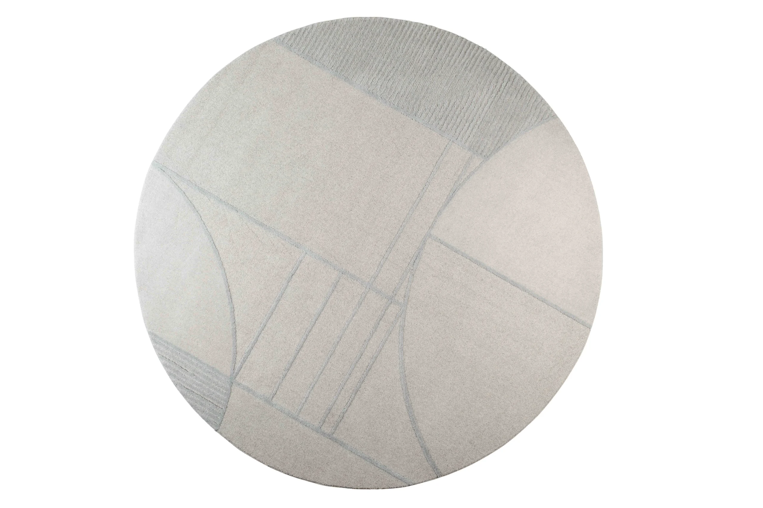 Zuiver Bliss Teppich Wolle rund Ø240 cm Grau/Blau