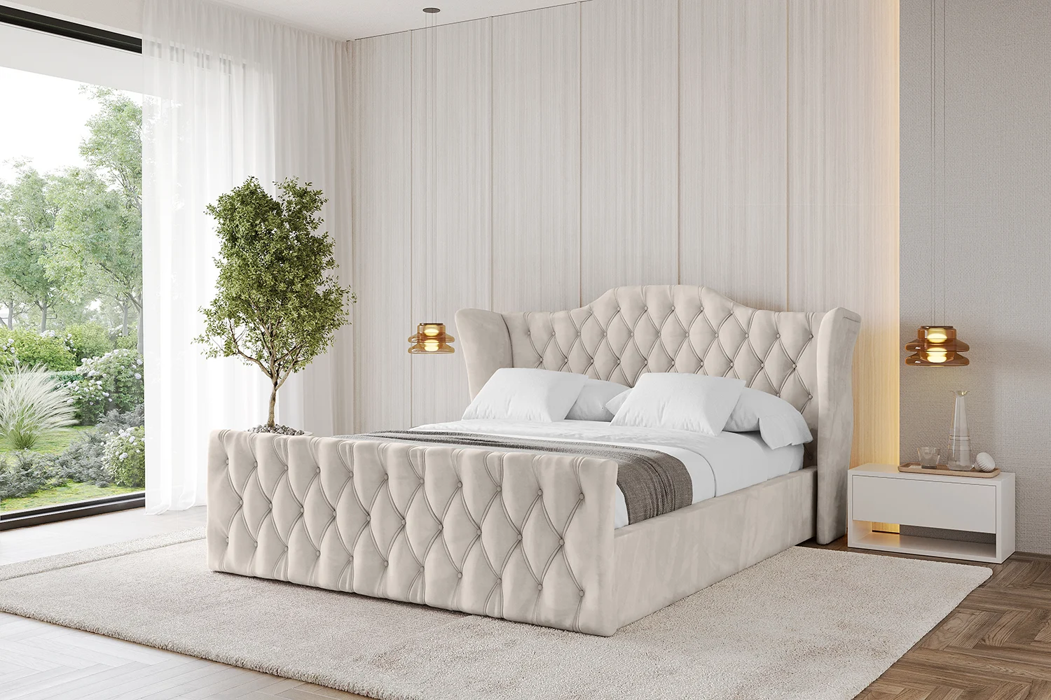 Polsterbett ZORAN-Z Beige - Casablanca 2301 120x200 cm