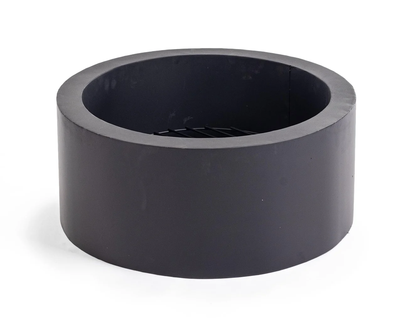 Feuerschale Nebraska aus hitzebeständigem Metall, modern, Schwarz, Ø 60 cm, pulverbeschichtet - Bizzotto