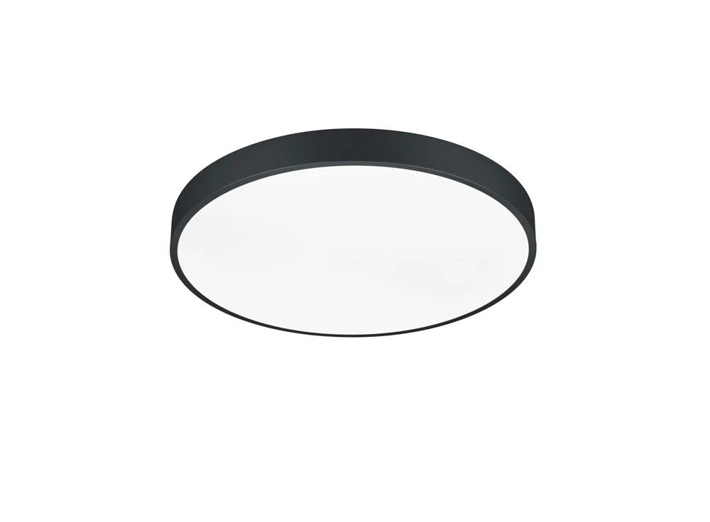 Trio Waco Deckenleuchte Metall/Schwarz matt LED Dimmbar