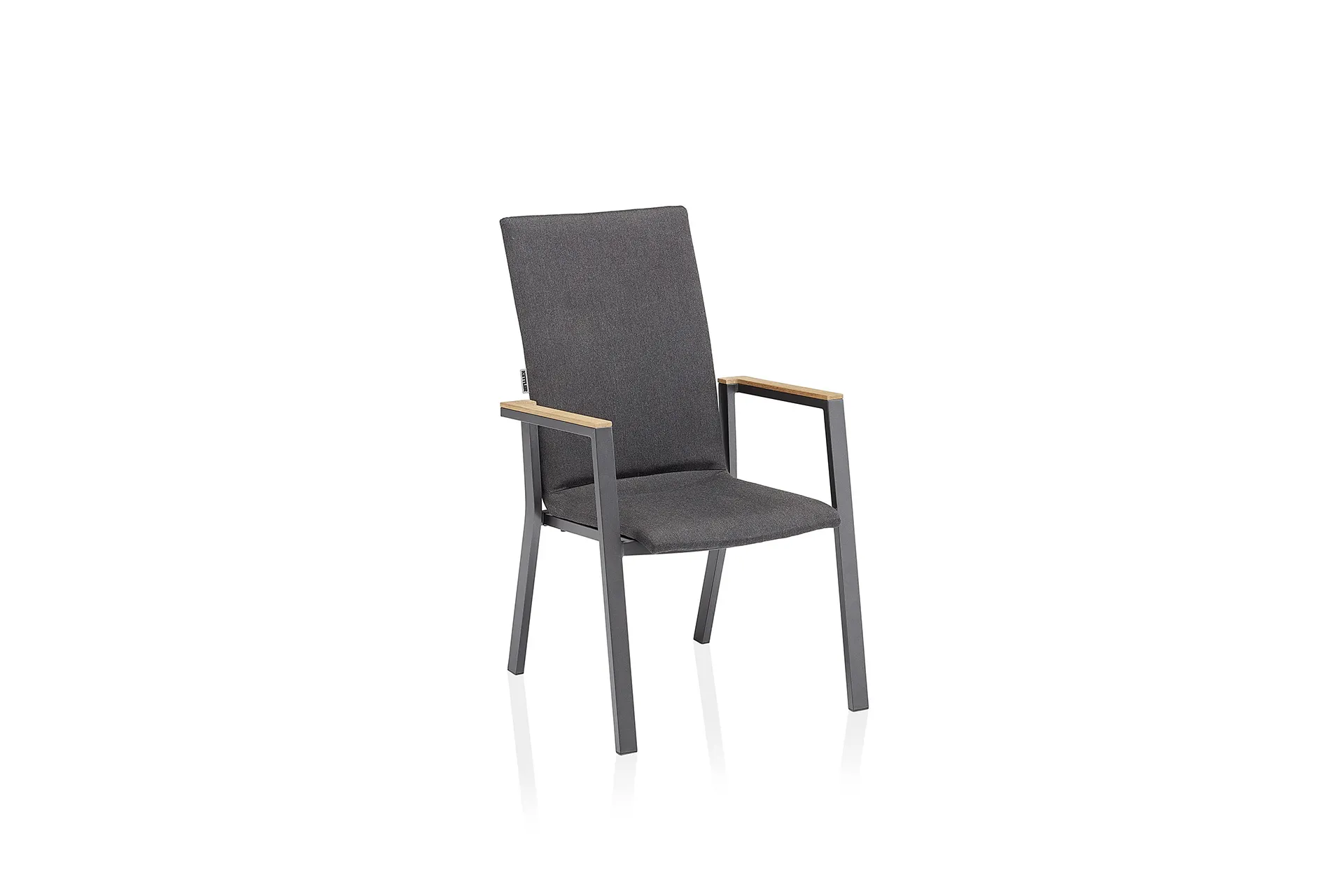 Kettler Rasmus Teak Stapelsessel hoch Aluminium/Sunbrella