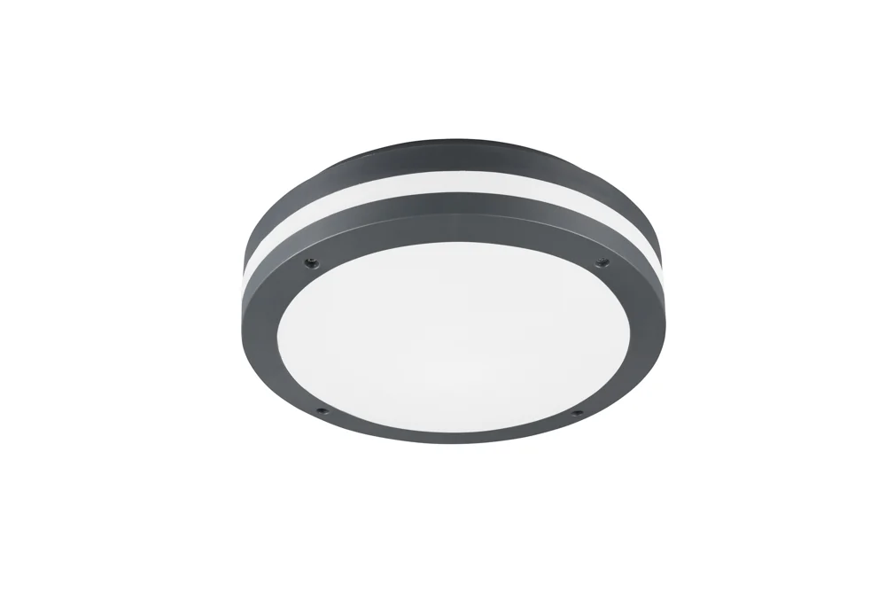 Trio Piave Deckenleuchte mit Bewegungsmelder Outdoor LED Kunststoff Anthrazit