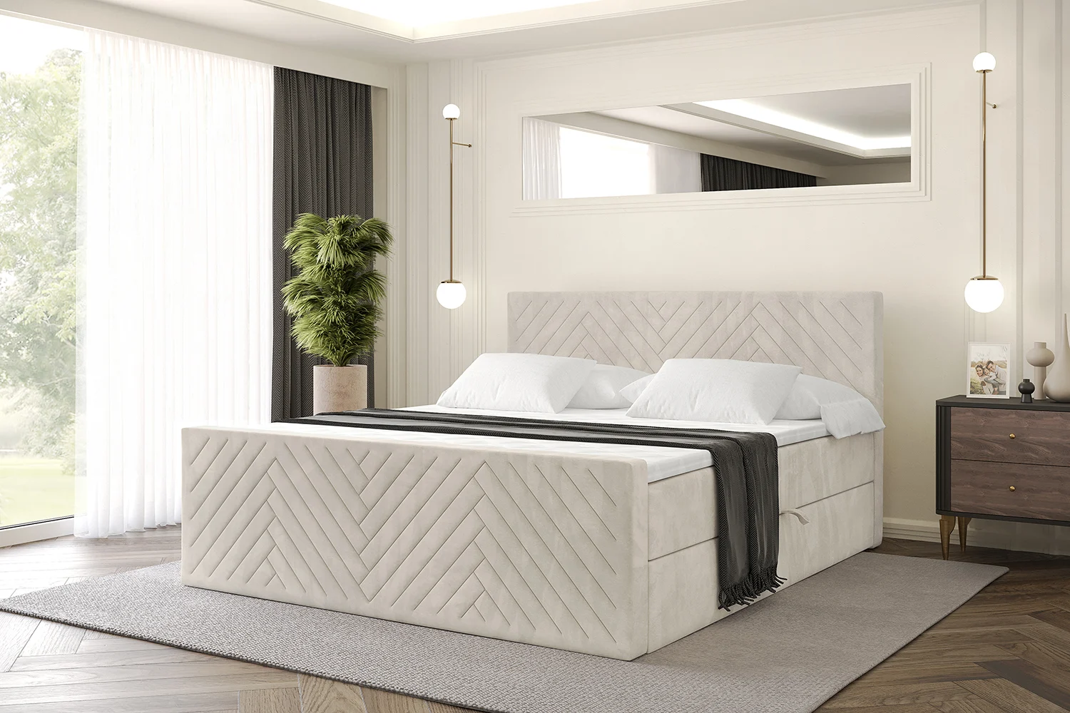 Boxbett VEXA-Z Beige - Casablanca 2301 120x200 cm