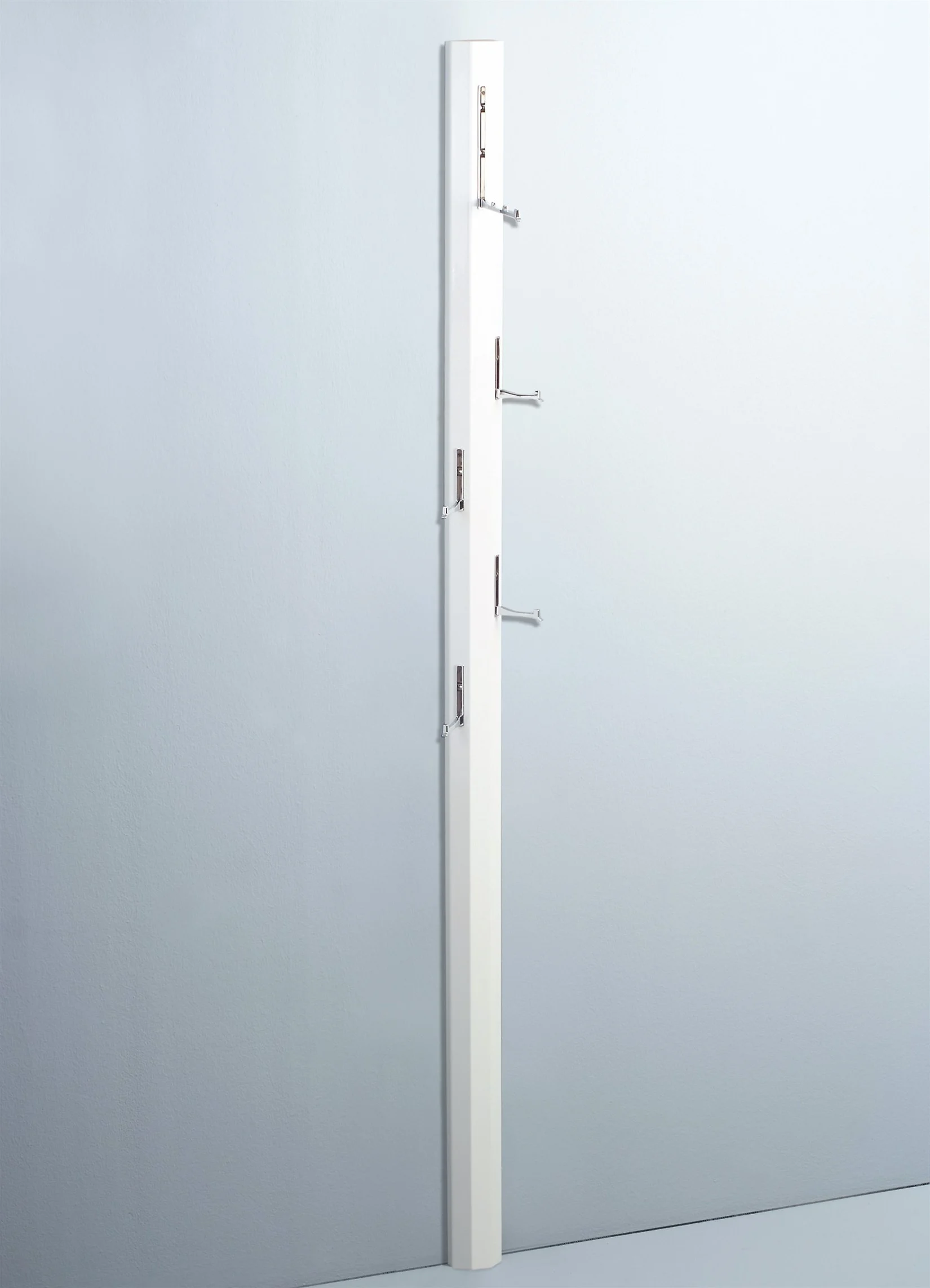 Garderobe DIEGO Hochglanz Weiss 8x185x4 cm - Fun Moebel