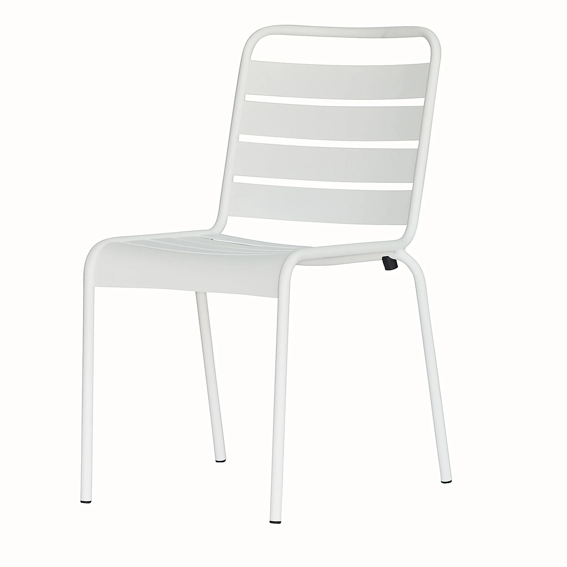 Stuhl Mya Metal aus Aluminium, Retro Chic, Weiß, stapelbar, wetterfest und leicht - Fiam