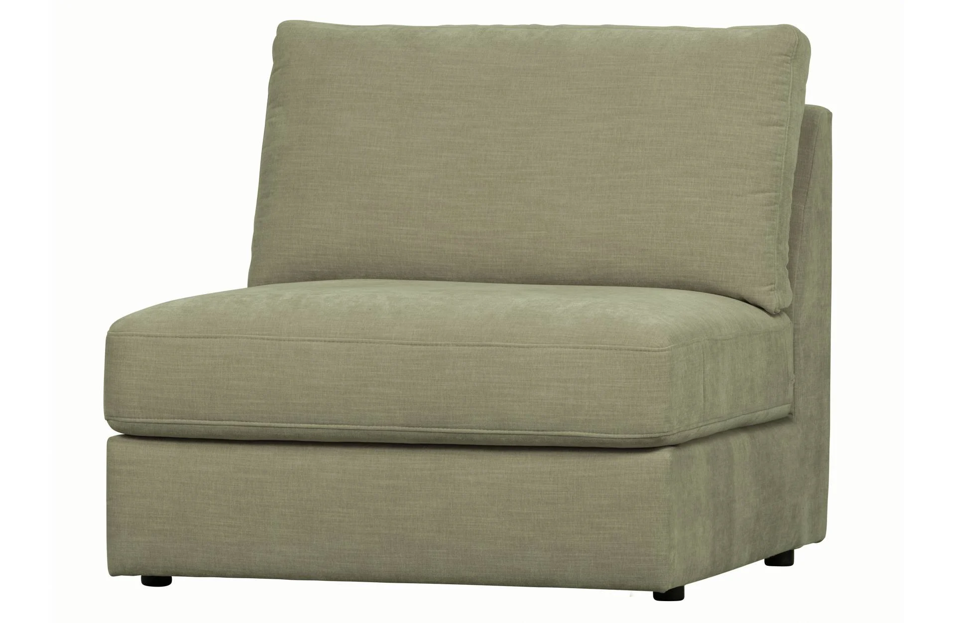 Modulsofa Family Seat Element aus Webstoff, modern und flexibel, grün, weiche Polsterung - VTwonen