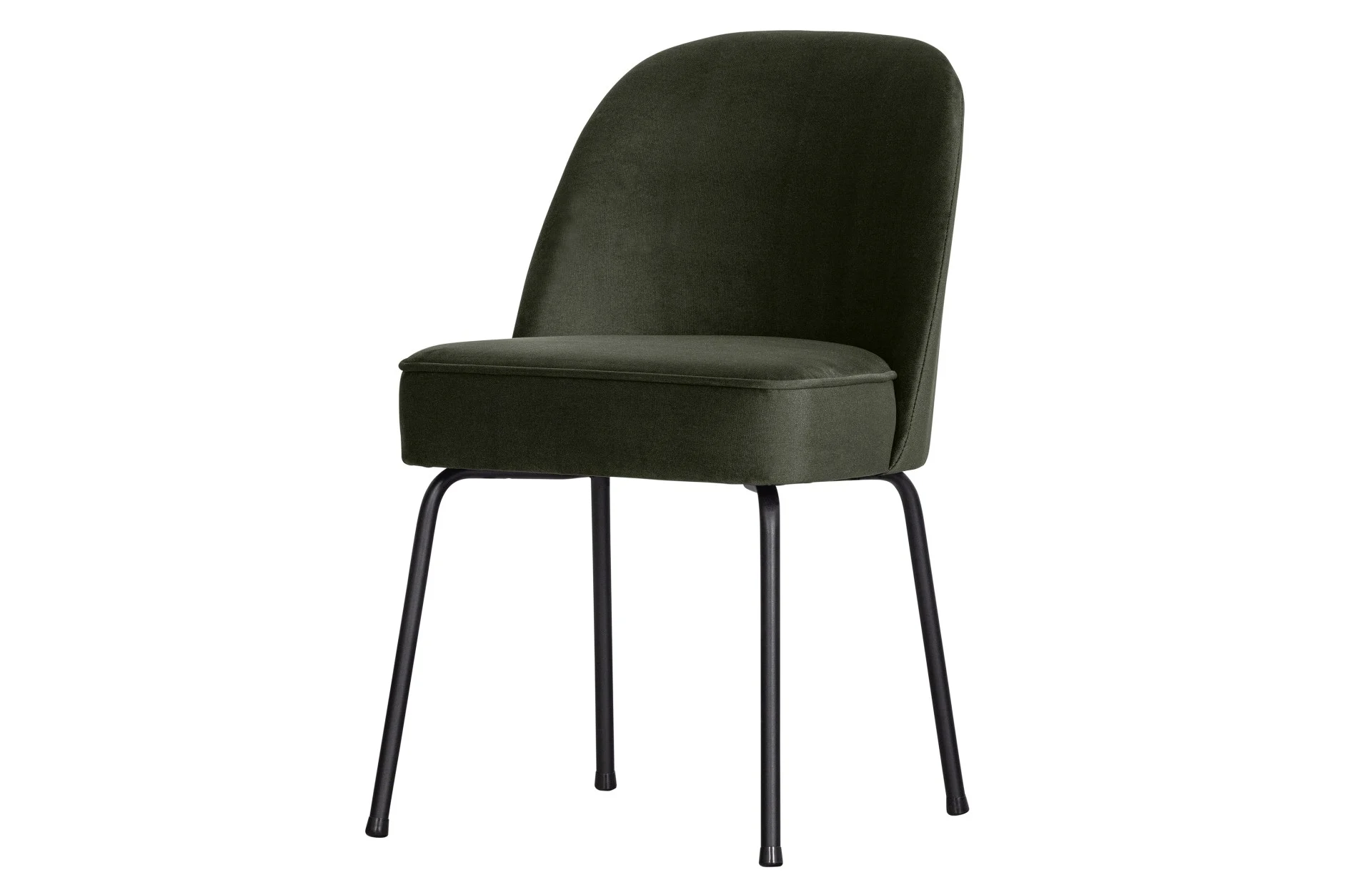Esszimmerstuhl Vogue Samt, modernes Design, dunkelgrün, gepolstert und bequem für Dein Zuhause - Woood