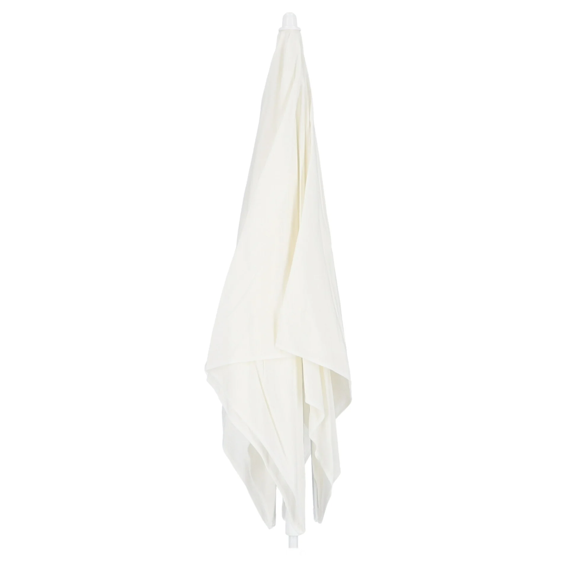 Sonnenschirm Murano aus Polyacryl, modern mit Knickelement, Weiß, für Outdoor-Einsatz