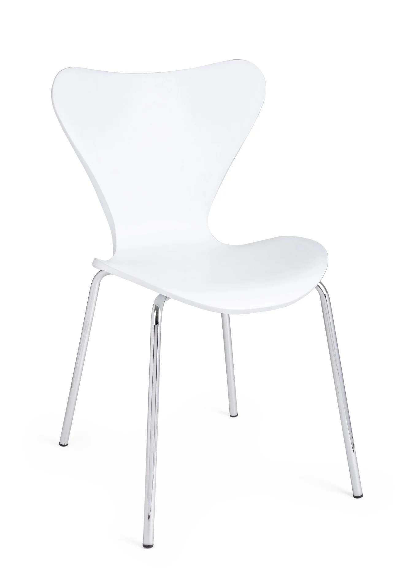 Stuhl Tessa 4er-Set, Kunststoff und Metall, modern, Weiß, pflegeleicht für Dein Zuhause