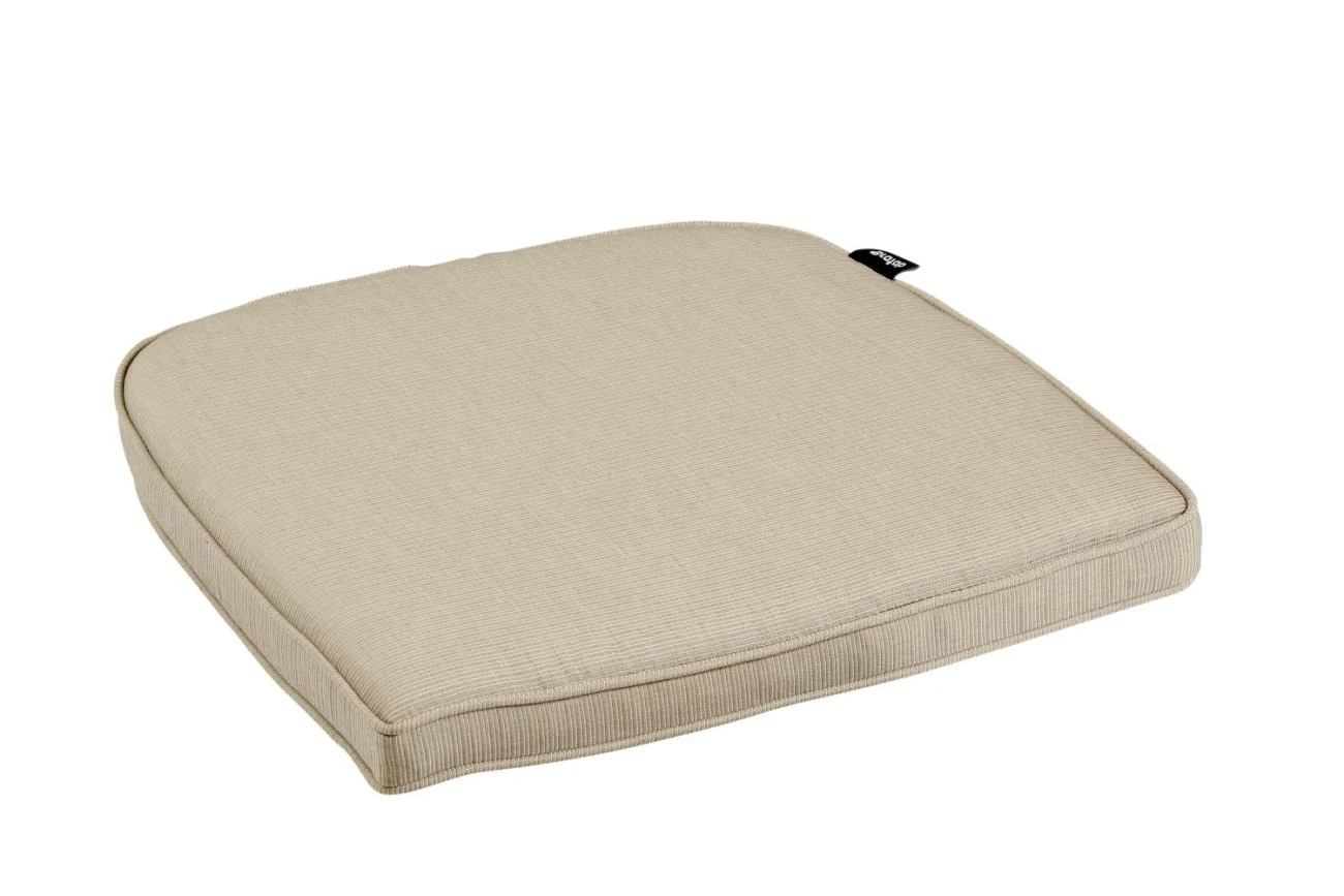Sitzkissen Florina für Gartenstühle, aus Dralon-Stoff, klassisch, taupe, 48x48x6 cm