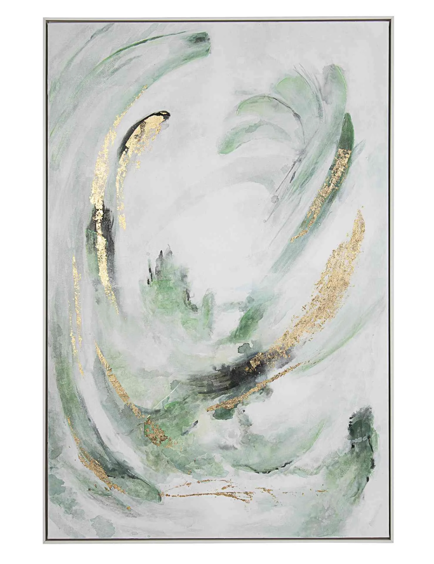 Bild Ölgemälde Flying Eagle auf Leinwand, klassisch, grün und beige, 82x122 cm, Bizzotto