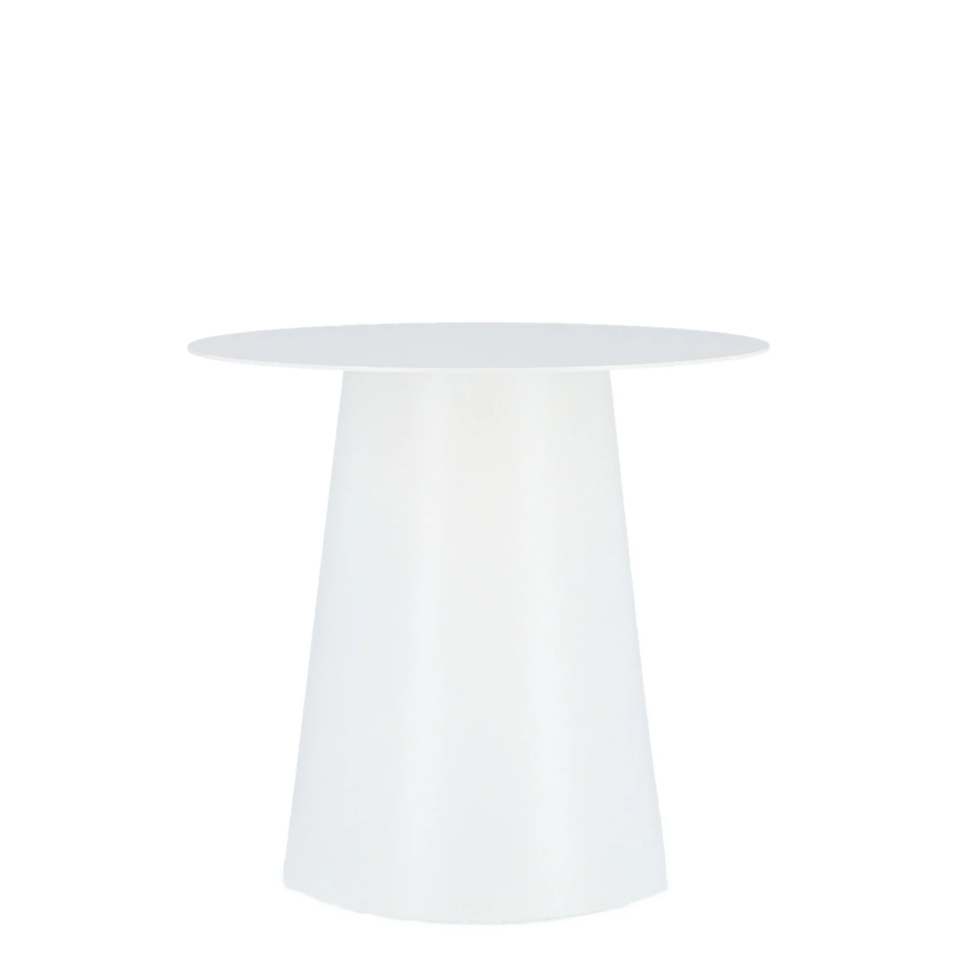 Beistelltisch Feel aus Aluminium, rundes Design, modern, weiß, Ø 50 cm - Jan Kurtz
