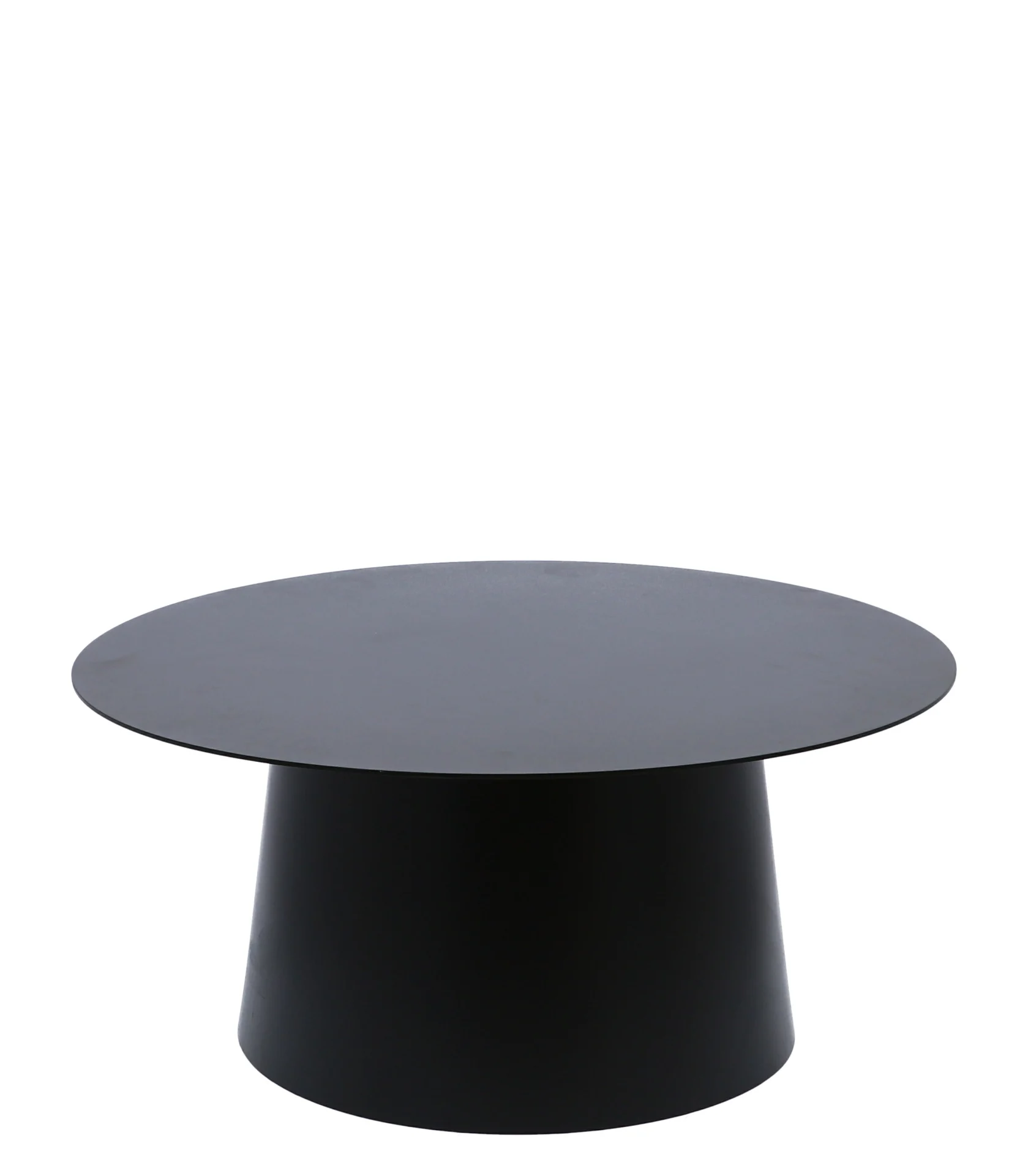 Beistelltisch Feel aus Aluminium, modern rundes Design, schwarz anthrazit, Ø 80 cm - Jan Kurtz