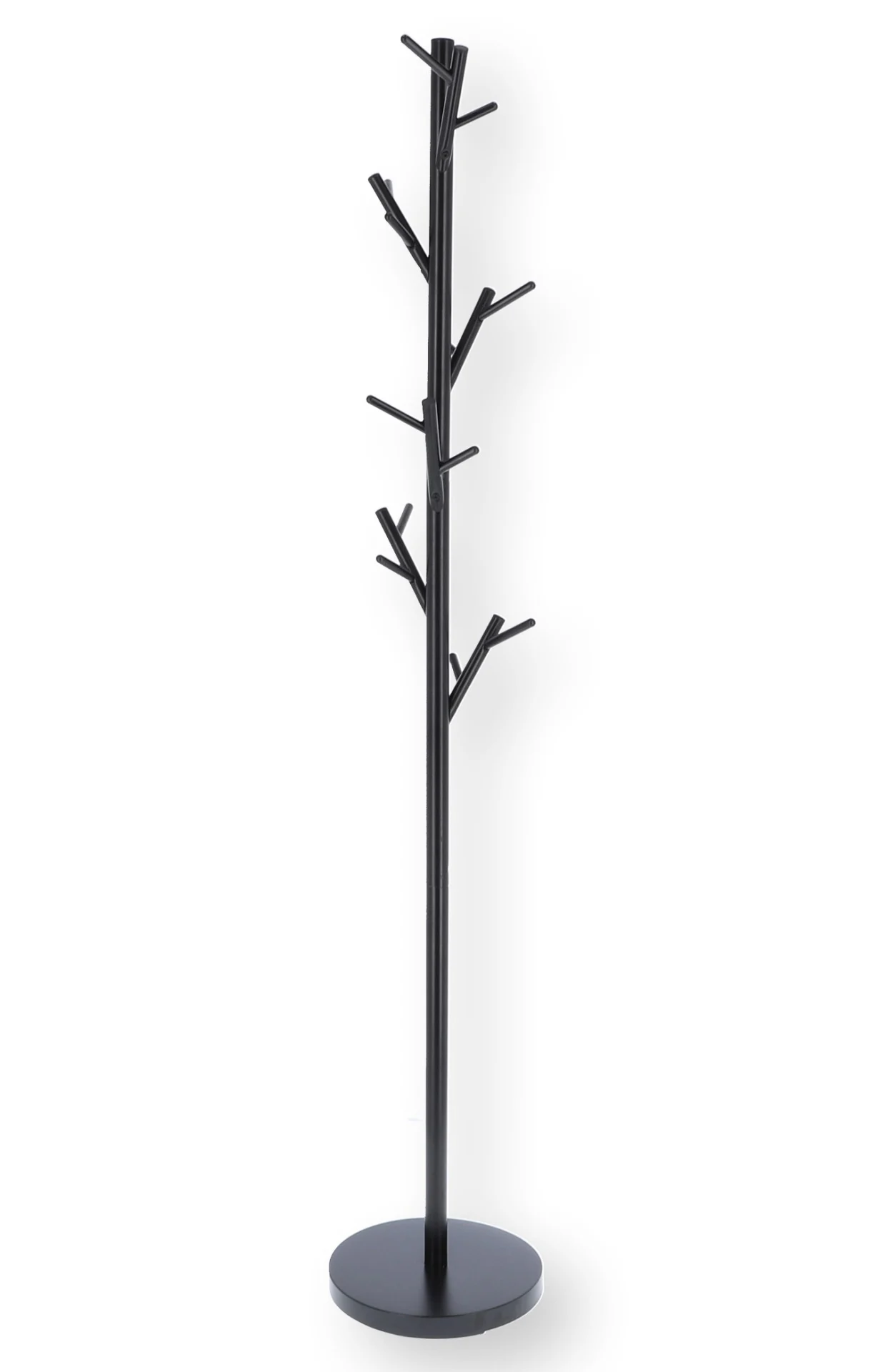 Kleiderständer Tree aus Metall, modern, pulverbeschichtet, schwarz, von Jan Kurtz, 170 cm hoch