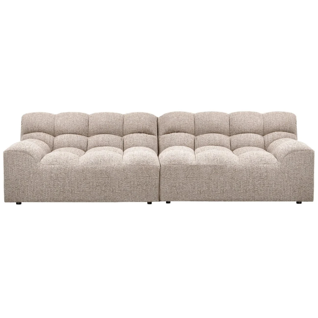 Sofa Allure aus Melange-Stoff, modern gepolstert, Natur, 3-4 Sitzplätze, bequeme Breite 280 cm