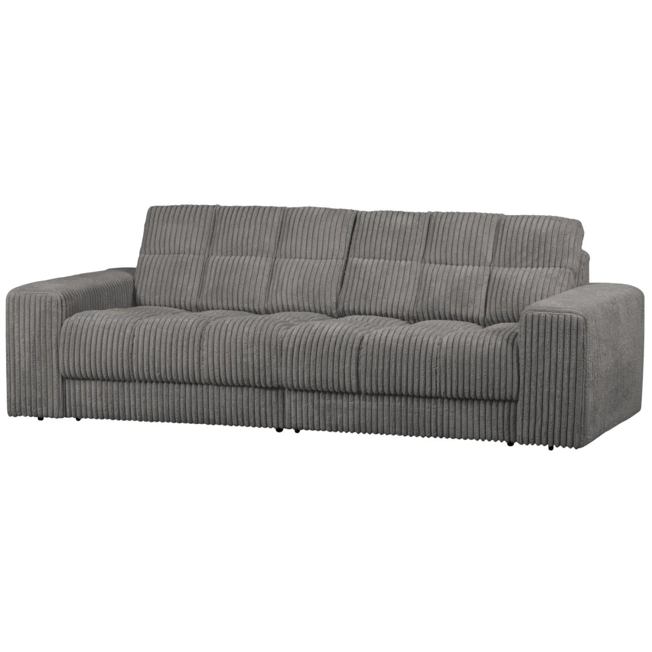 Sofa Date mit Cordbezug, klassisch gepolstert, Terrazzo Dunkelgrau, für 2–3 Personen - Woood