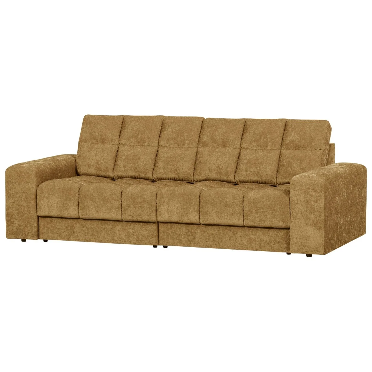 Sofa Date aus Webstoff, klassischer Stil, goldfarben, gepolstert für 2–3 Personen, von Woood