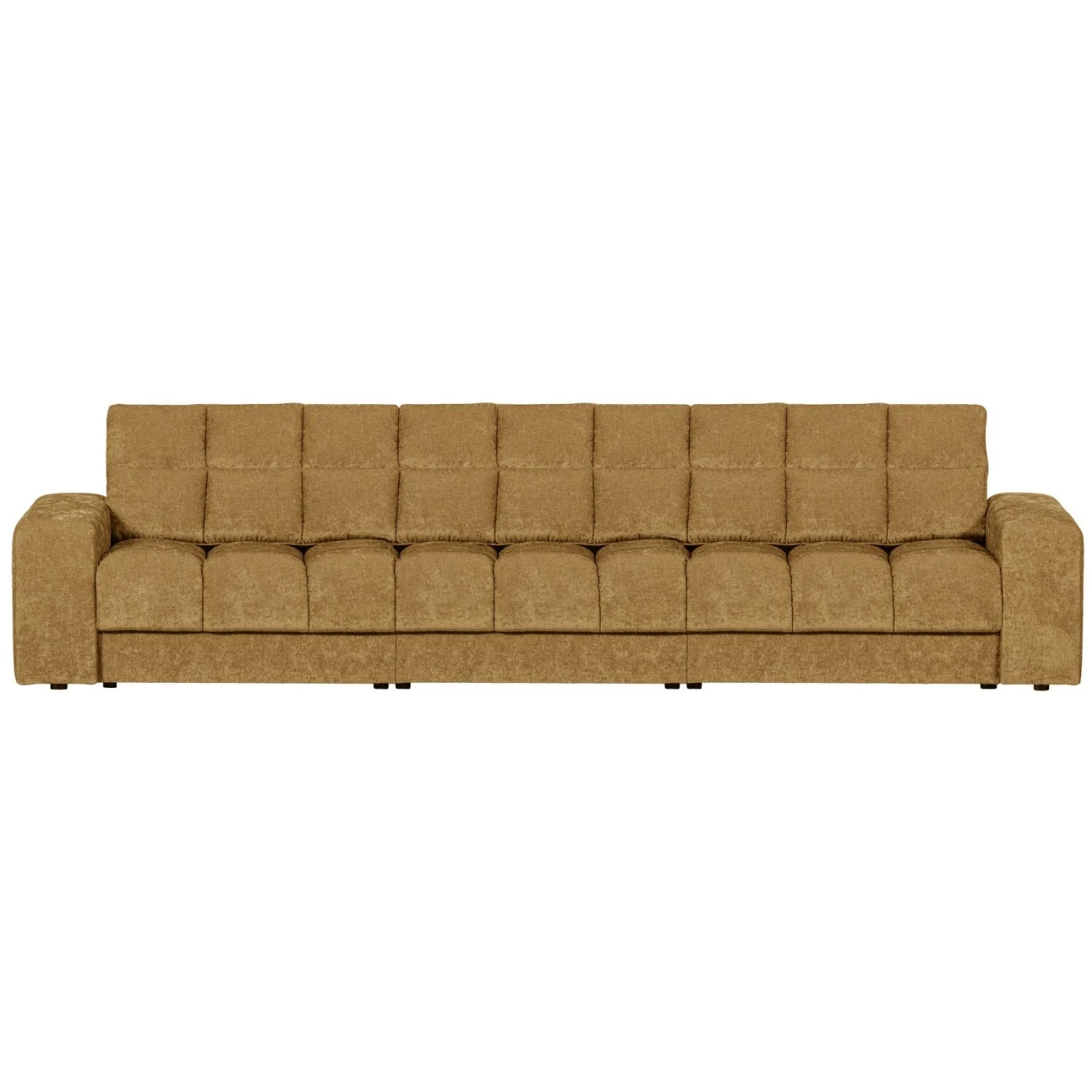 Sofa Date 3-Sitzer aus Webstoff, klassischer Stil, gold, gepolstert und komfortabel