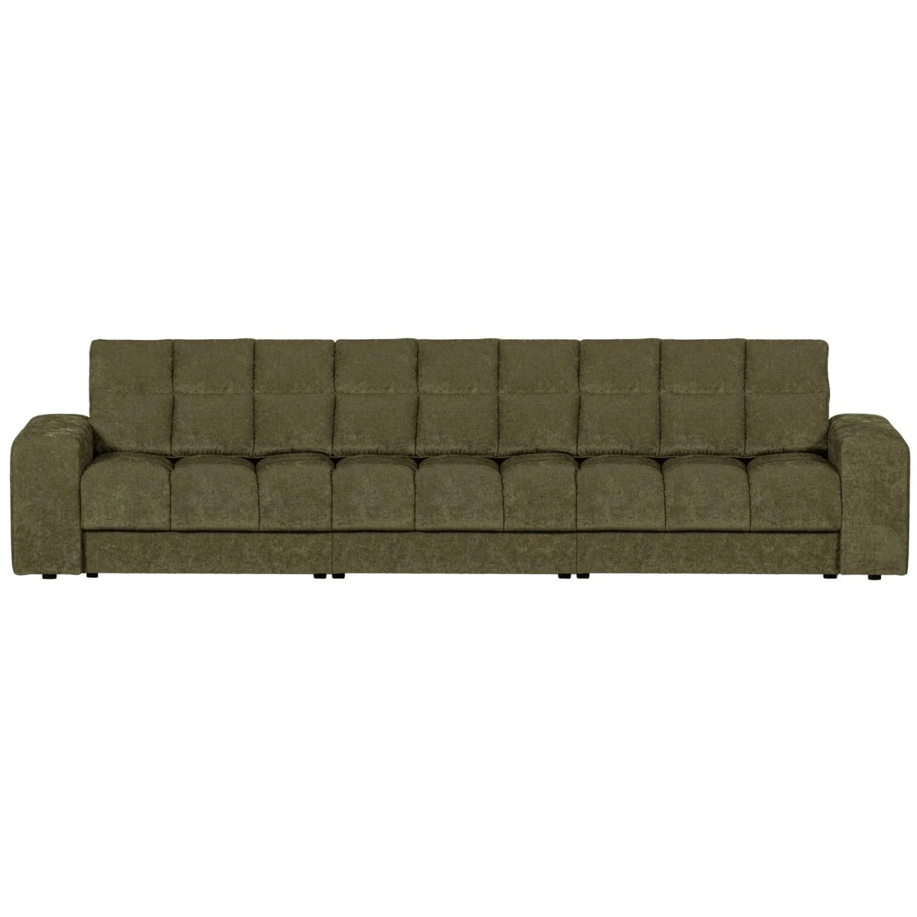 Sofa Date 3-Sitzer aus Webstoff, klassischer Stil, Grün, komfortabel gepolstert für Dein Zuhause