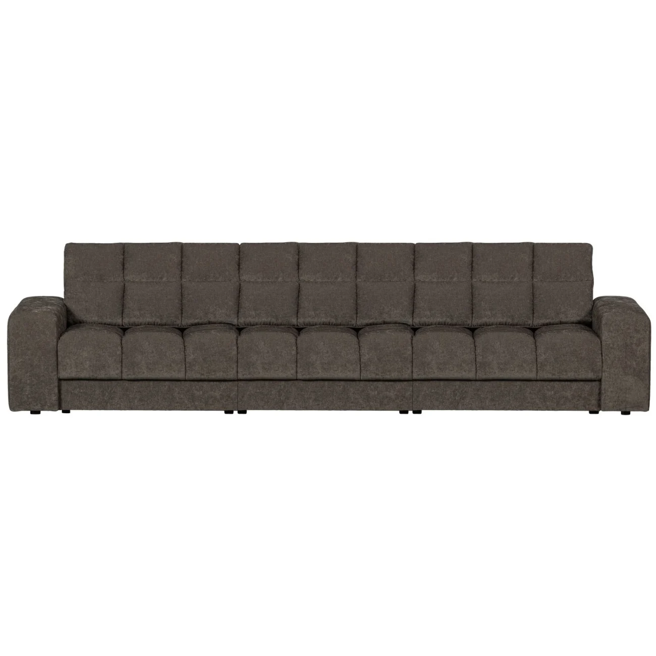 Sofa Date 3-Sitzer aus Webstoff, klassischer Stil, grau, komfortabel gepolstert, langlebiger Bezug